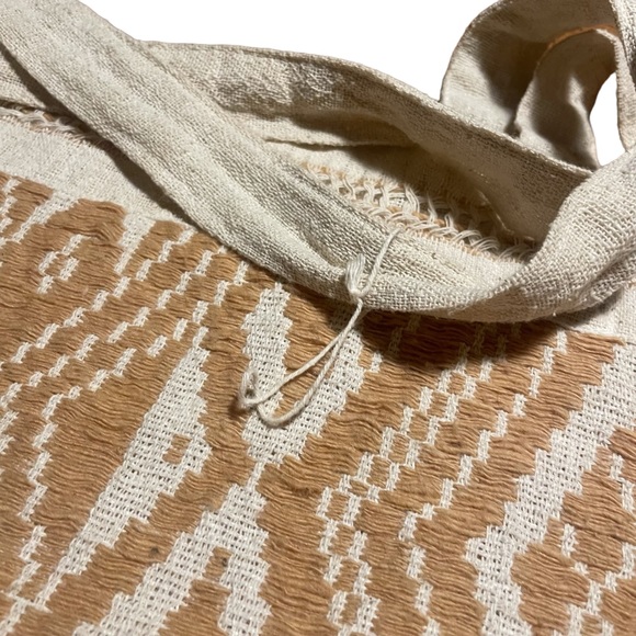 Jade Tribe Tote Bag New Without tags Beige and Cream Tribal. Handmade NWOT - Picture 4 of 6
